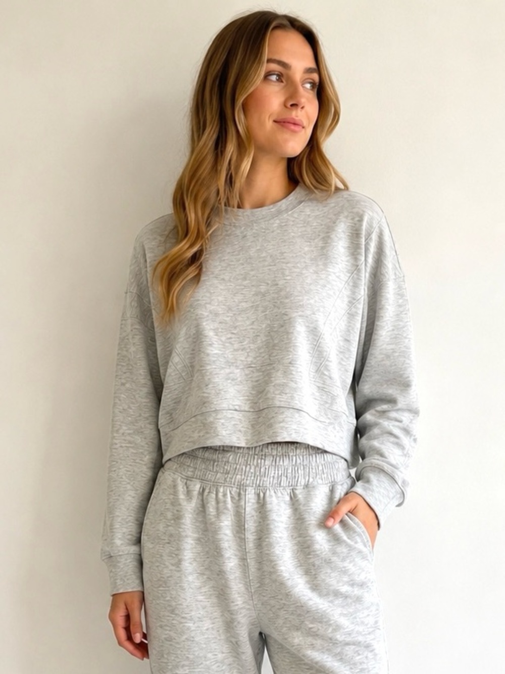 Abercrombie YPB Sweatshirt in Light Grey